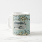 Mug Carte des îles Antilles (Devant gauche)