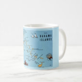 Mug Carte des îles Bahamas (Devant droit)