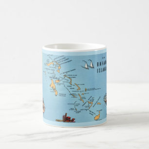 Mug Carte des îles Bahamas