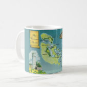 Mug Carte des îles Bahamas (Devant gauche)