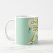 Mug Carte des îles Bahamas en voile (Gauche)