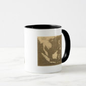 Mug Carte des îles de l'Inde orientale par Arrowsmith (Devant droit)