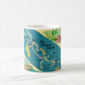 Mug Carte des îles des Bahamas vintages (Centre)