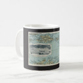 Mug Carte des îles des Caraïbes (Devant gauche)