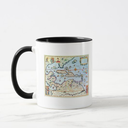Mug Carte des îles des Caraïbes (Gauche)