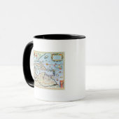 Mug Carte des îles des Caraïbes (Devant gauche)