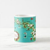 Mug Carte des Îles Hawaïennes (Centre)