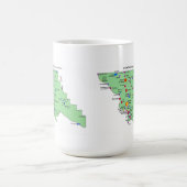 Mug Carte des noms de lieux SLO avec des traductions e (Centre)