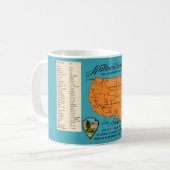 Mug Carte des parcs nationaux d'Amérique (Devant gauche)