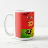 Mug Carte des plages du New Jersey (Gauche)
