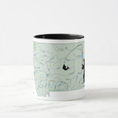 Mug Carte des rivières de pêche du Montana (Centre)