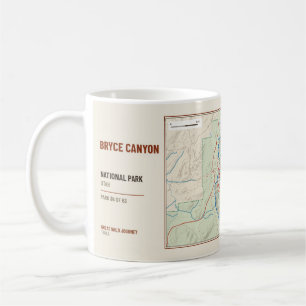 Mug Carte des sentiers de randonnée du parc national d