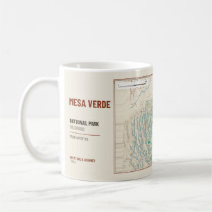 Mug Carte des sentiers de randonnée du parc national d
