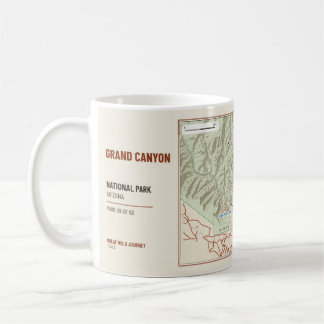 Mug Carte des sentiers de randonnée du Parc national d