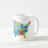 MUG CARTE DES USA (Devant droit)