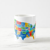 MUG CARTE DES USA (Centre)