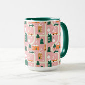 Mug Carte des vacances de Noël Motif (Devant droit)