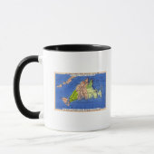 Mug Carte détaillée de l'île (Gauche)