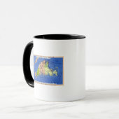 Mug Carte détaillée de l'île (Devant gauche)
