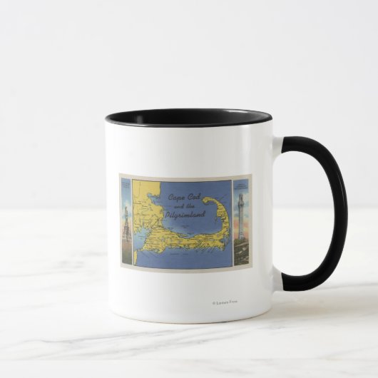 Mug Carte détaillée du Pèlerin (Droite)