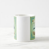 Mug Carte d'état de la Virginie - vert (Centre)