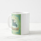 Mug Carte d'état du Missouri - vert (Devant gauche)