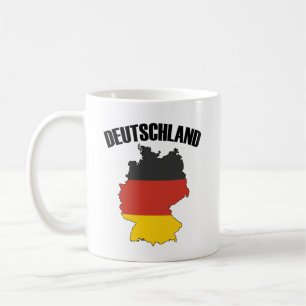 Mug Carte Deutschland - Drapeau allemand - Allemagne V