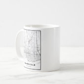 Mug Carte d'Evansville (Devant gauche)