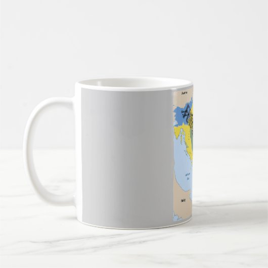 MUG CARTE D'EX-YOUGOSLAVIE (Gauche)