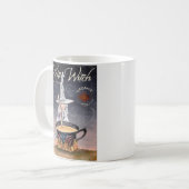 Mug Carte d'Halloween de la sorcière (Devant gauche)