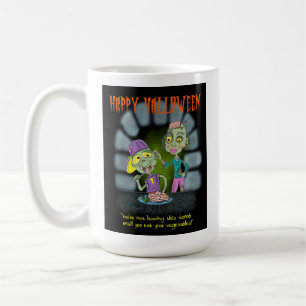 Mug Carte d'Halloween mère et fils Zombie