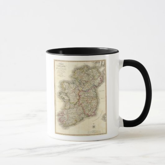 Mug Carte d'Irlande (Droite)