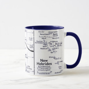 Mug Carte d'océan de South Pacific
