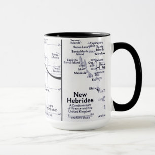 Mug Carte d'océan de South Pacific