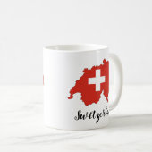 Mug Carte Drapeau Suisse (Devant droit)