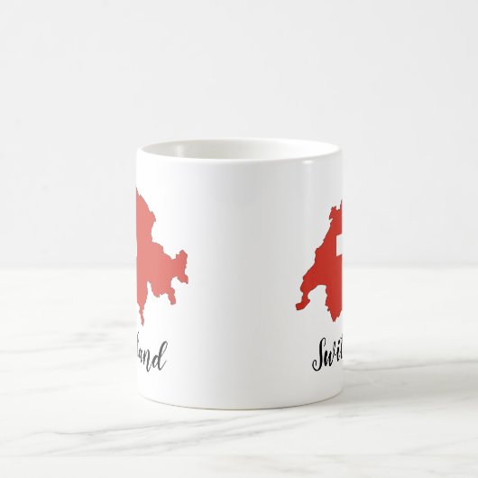 Mug Carte Drapeau Suisse (Centre)