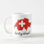 Mug Carte Drapeau Suisse (Gauche)