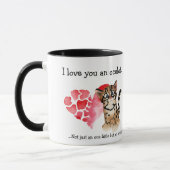 Mug Carte drôle de ocelot de dessin animé mignon (Gauche)