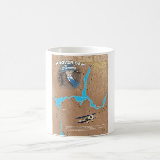 Mug Carte du barrage Hoover Nevada (Centre)
