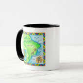 Mug Carte du Brésil (Devant gauche)