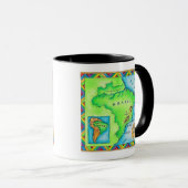 Mug Carte du Brésil (Devant droit)