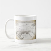 Mug Carte du Cap de Provincetown Vintage (Gauche)