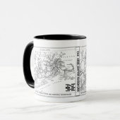 Mug Carte du chemin de fer 1956 de New Haven (Devant gauche)