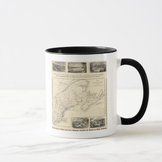 Mug Carte du chemin de fer Boston et du Maine (Droite)