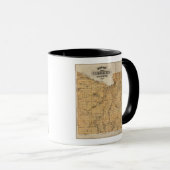 Mug Carte du comté de Blue Earth, Minnesota (Devant droit)
