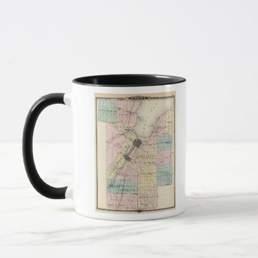 Mug Carte du comté de Brown, État du Wisconsin (Gauche)