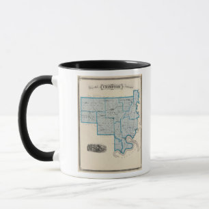 Mug Carte du comté de Crawford