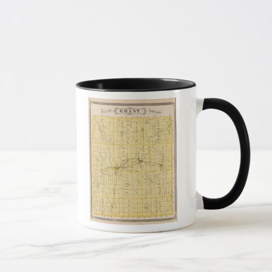 Mug Carte du comté de Grant (Droite)