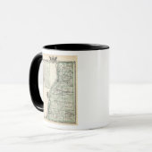 Mug Carte du comté de Henderson et d'Oquawka (Devant gauche)