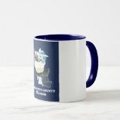 Mug carte du comté de Marinette Wisconsin (Devant droit)